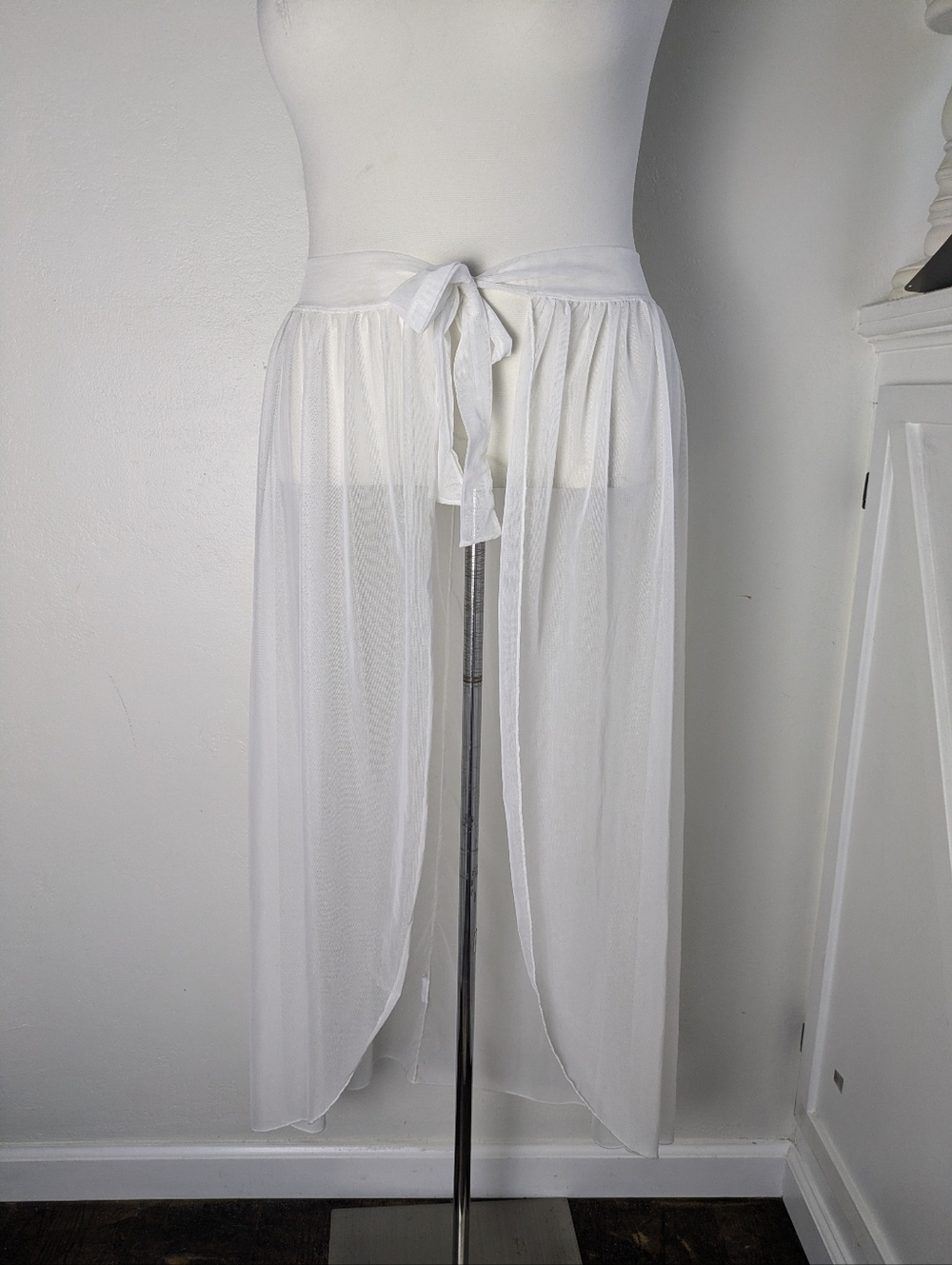 Womens Swimwear Bikini Cover Up Sheer Beach Wrap Skirt Sarong Pareo Maxi Dress